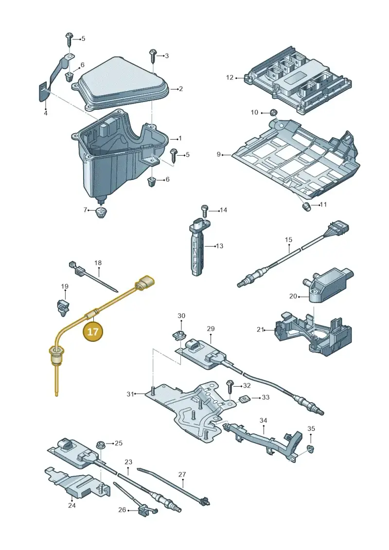 4M0906088AL — Audi A7 Sportback (2014-2018) diagram 788906080, position 17