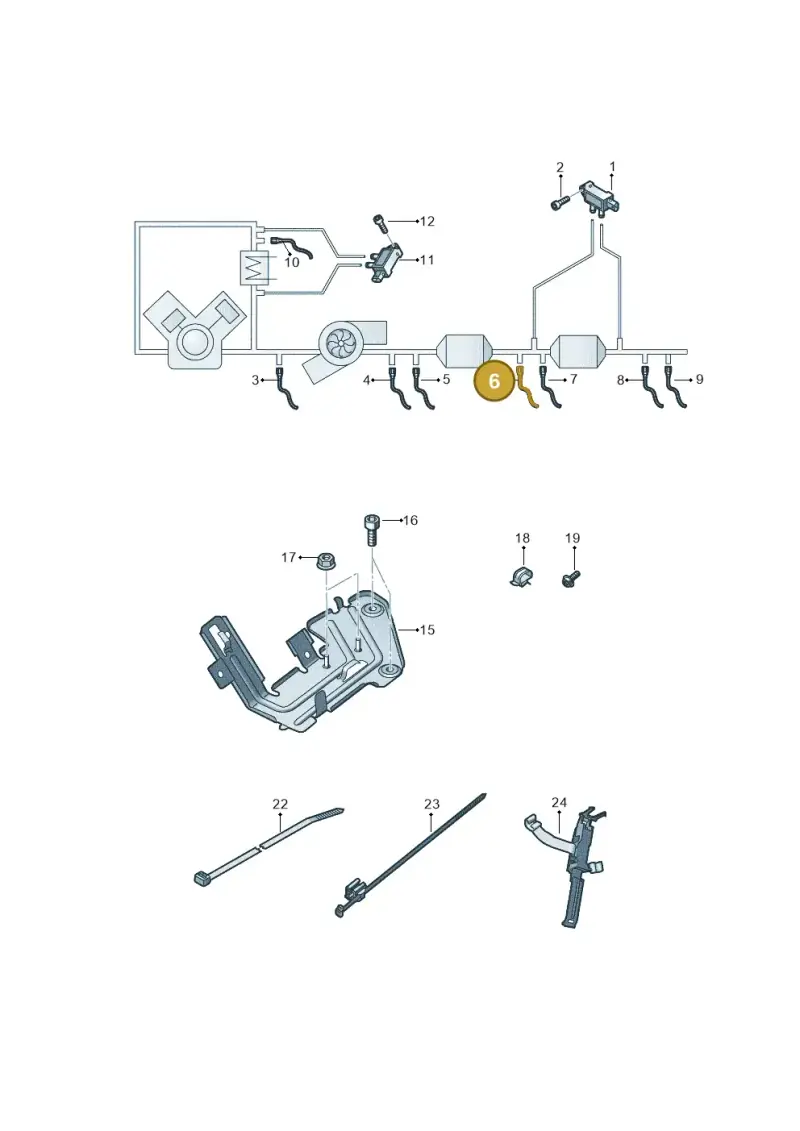 4M0906088AM — Audi A6 2.0 (2018-) diagram 430906010, position 6