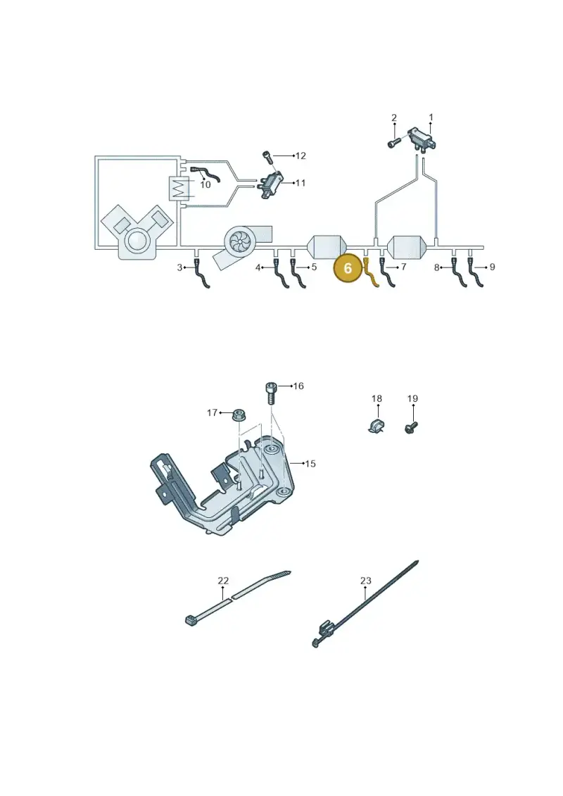 4M0906088AM — Audi A7 Sportback (2018-) diagram 435906010, position 6