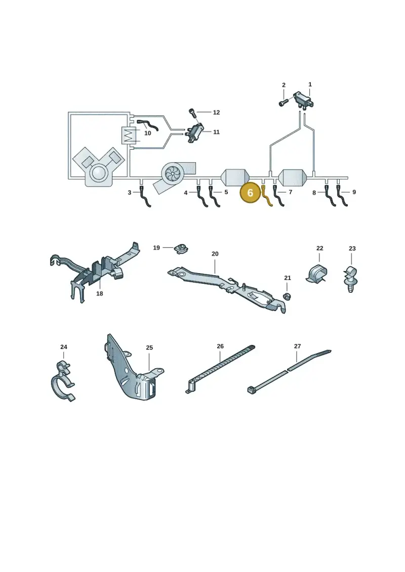 4M0906088AM — Audi A4 2.0 (2015-2019) diagram 849906009, position 6