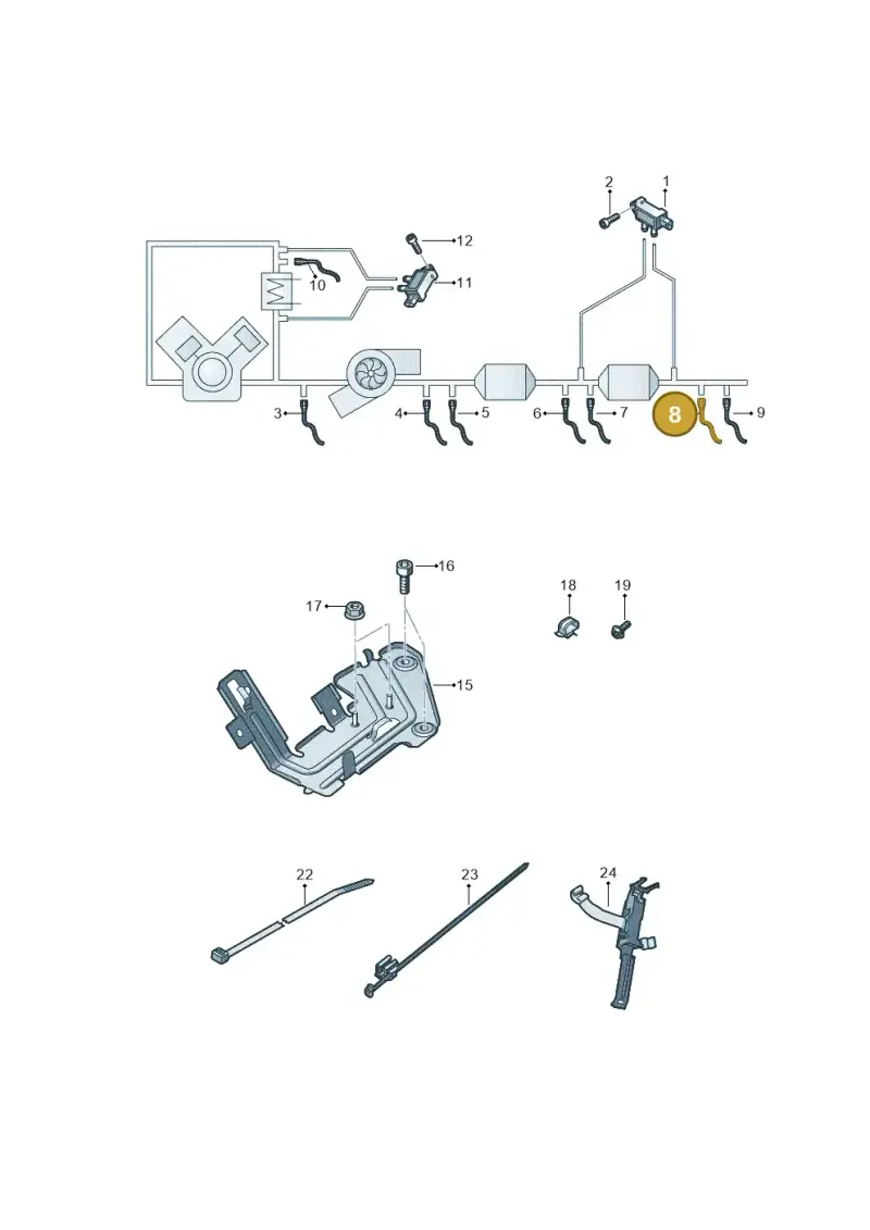 4M0906088AN — Audi A6 (2018-2025) diagram 430906010, position 8