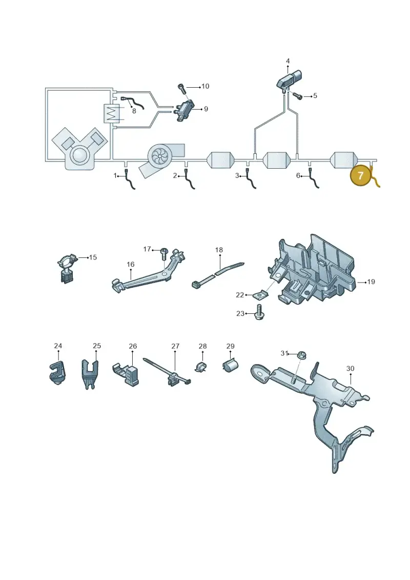4M0906088AN — Audi A8 (2017-2025) diagram 838906010, position 7