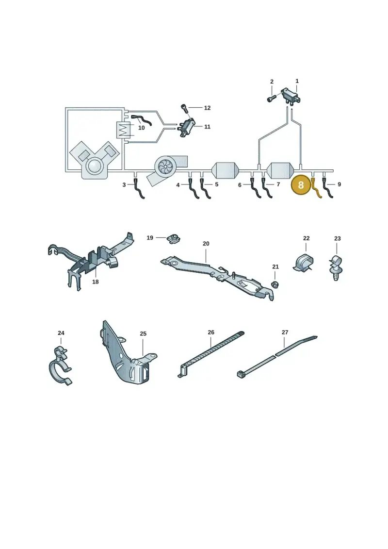 4M0906088AN — Audi A4 (2015-2025) diagram 849906009, position 8