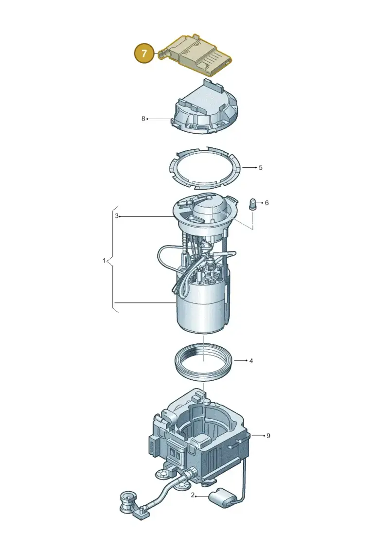 4M0906093M — Volkswagen Touareg (2017-2025) diagram 859919320, position 7