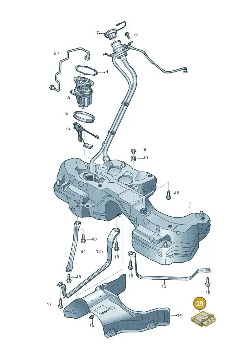 4M0906093N — Audi RS4 Avant (2017-2025) diagram 847201000, position 19