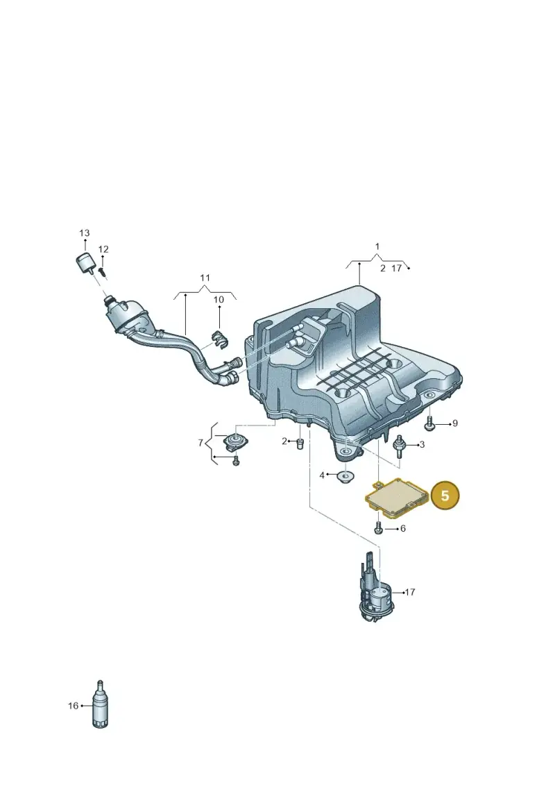 4M0907355E — Audi A8L (2017-2022) diagram 838201400, position 5