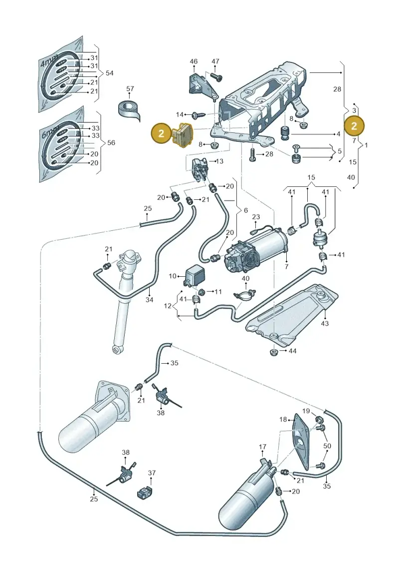 4M0907778 — Audi RS6 Avant (2019-) diagram 435616300, position 2