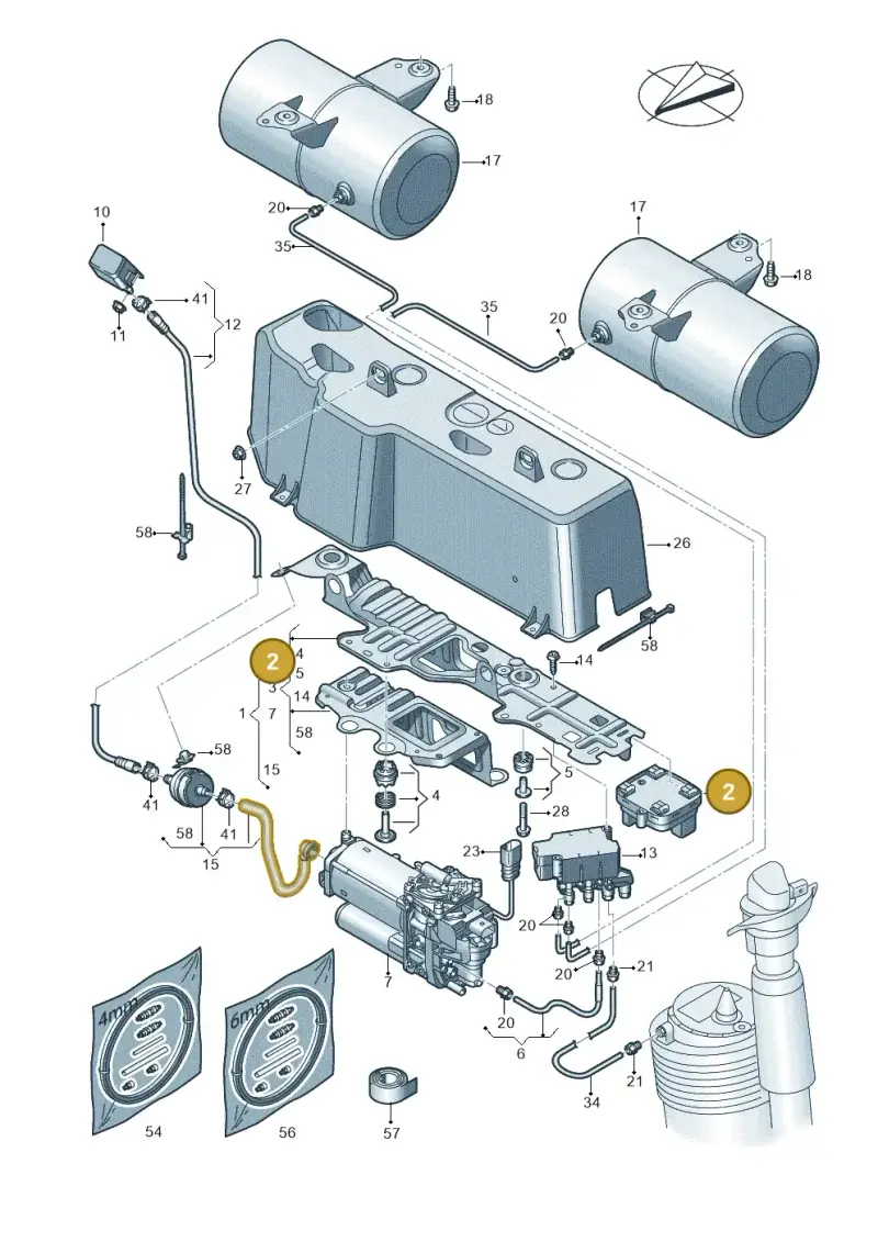 4M0907778 — Audi Q8 e-tron (2018-2020) diagram 586616300, position 2