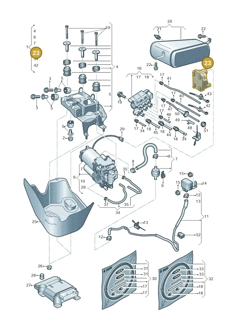 4M0907778 — Audi RS Q8 Quattro (2019-) diagram 859616350, position 23