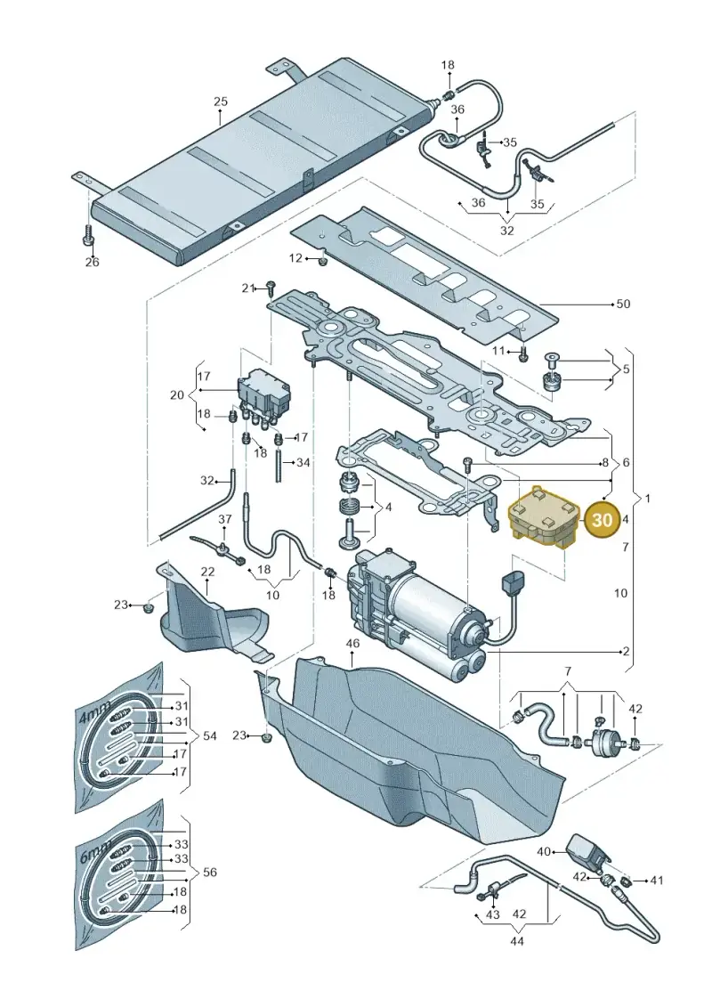 4M0907778 — Audi Q5 (2016-2020) diagram 896616300, position 30