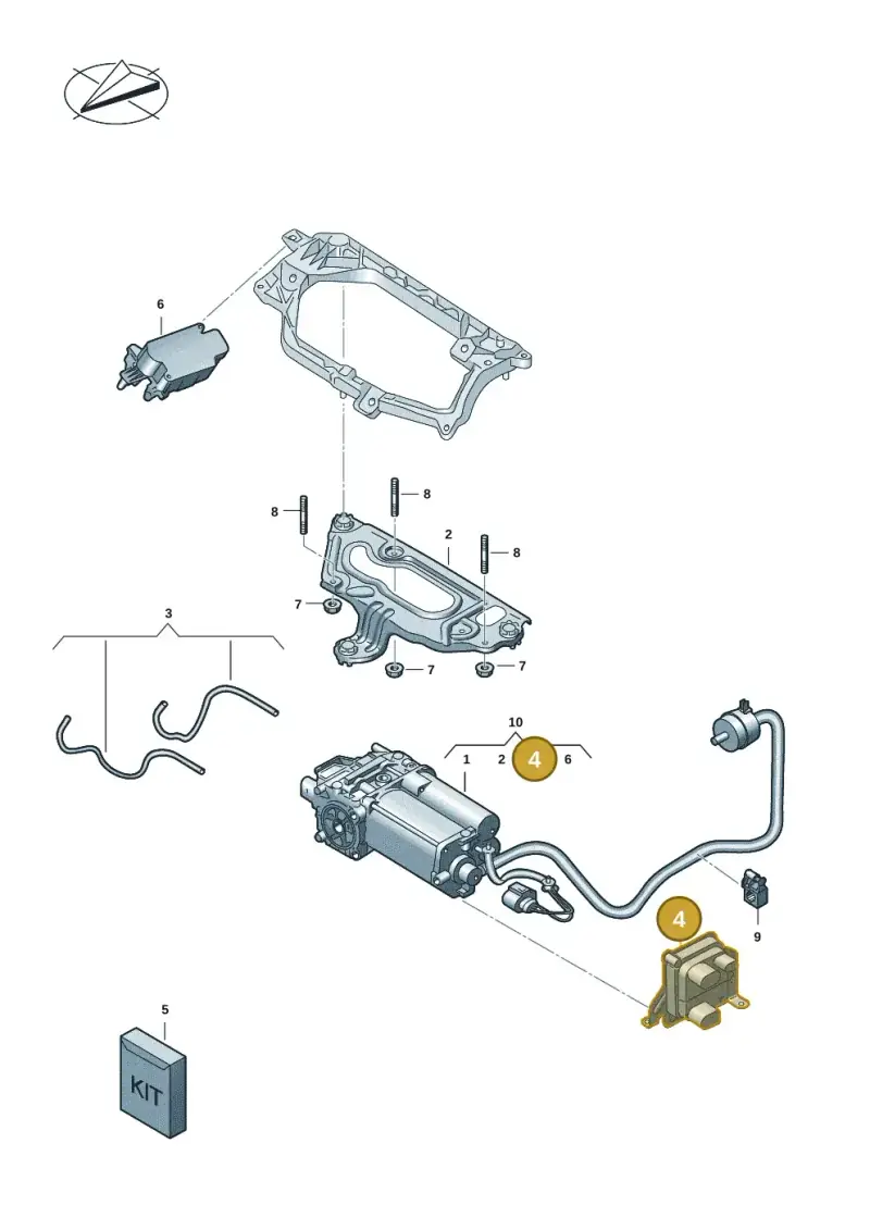 4M0907778 — Audi RS e-tron GT (2020-2020) diagram 4j1616000, position 4