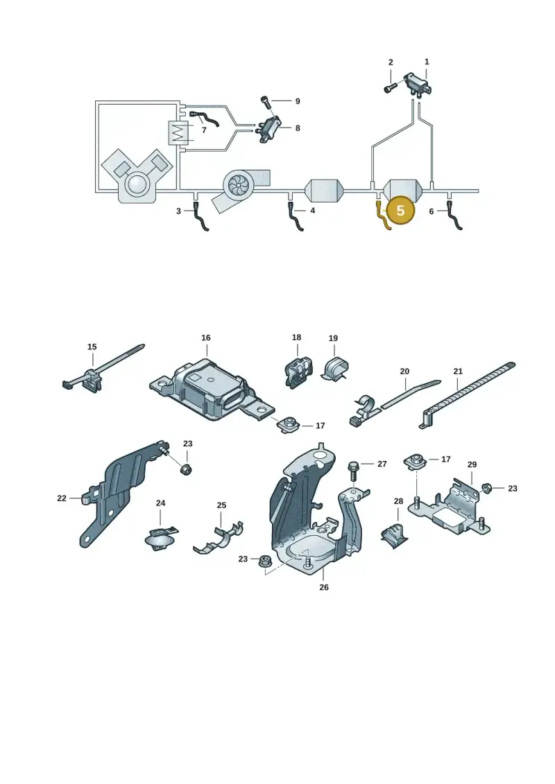 4M0907807BE — Audi Q8 (2018-2025) diagram 429906009, position 5