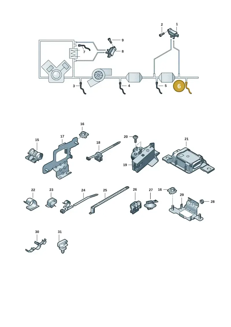 4M0907807BF — Audi Q7 (2015-2025) diagram 859906009, position 6