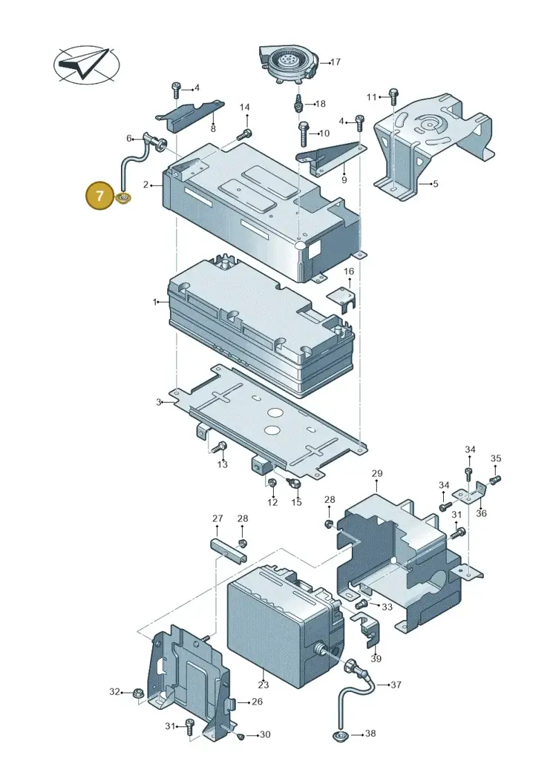 4M0915143 — Audi Q7 qu. 3.0 TDI (2015-2019) diagram 859915050, position 7