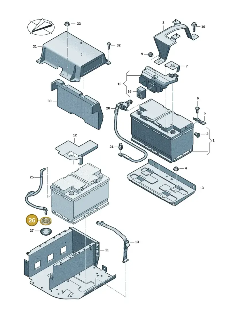 4M0915143 — Audi A5 Limo 2.0 (2024-) diagram 8wh915000, position 26