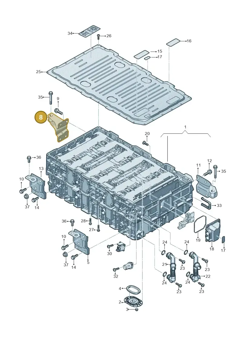 4M0915372E — Audi Q8 (2018-2025) diagram 429915500, position 8