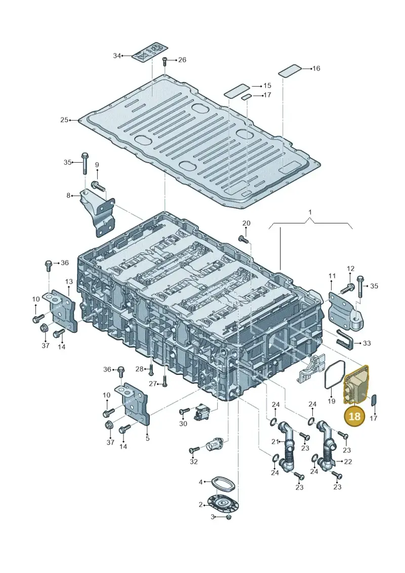 4M0915699 — Audi Q8 (2018-2025) diagram 429915500, position 18