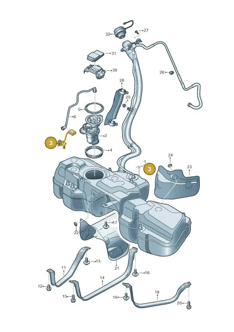 4M0919047 — Audi RS Q8 Quattro (2019-) diagram 595201110, position 3