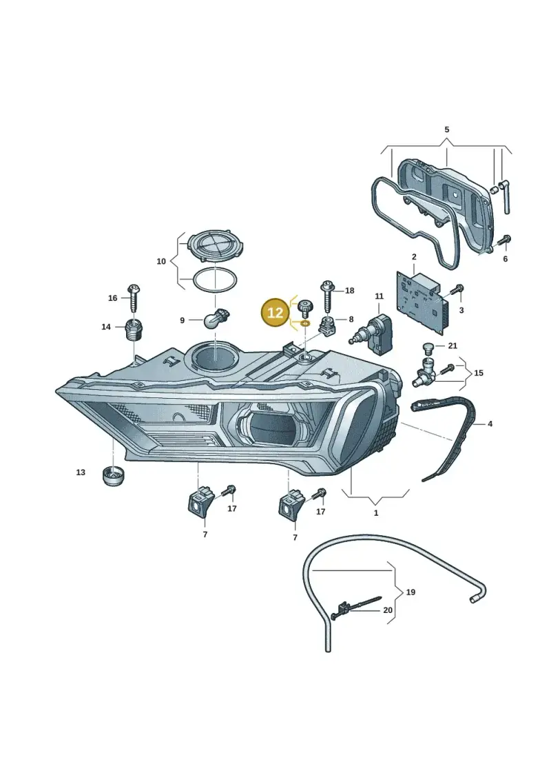 4M0941141 — Audi Q7 (2015-2025) diagram 859941002, position 12