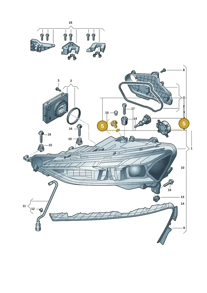 4M0941141 — Audi RS e-tron GT (2020-2025) diagram 4j1941000, position 5