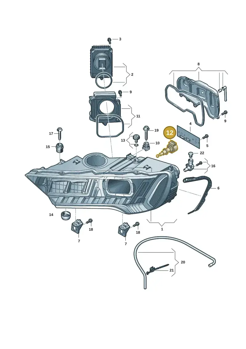 4M0941295 — Audi Q7 qu. 3.0 TDI (2015-2019) diagram 859941007, position 12