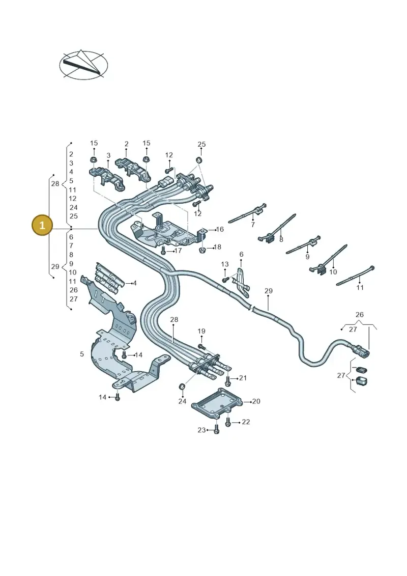 4M0971013AB — Volkswagen Touareg (2017-2025) diagram 859970100, position 1