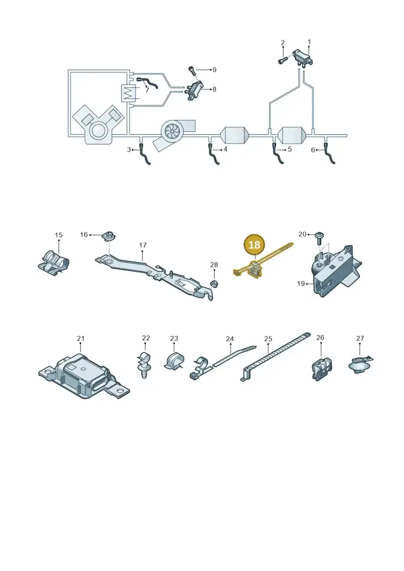 4M0971838A — Audi A4 (2015-2025) diagram 849906010, position 18