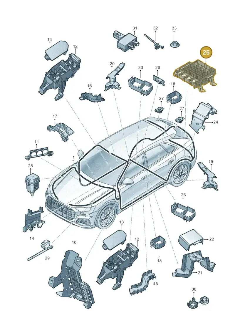 4M0971845 — Audi RS Q8 Quattro (2019-) diagram 429971800, position 25