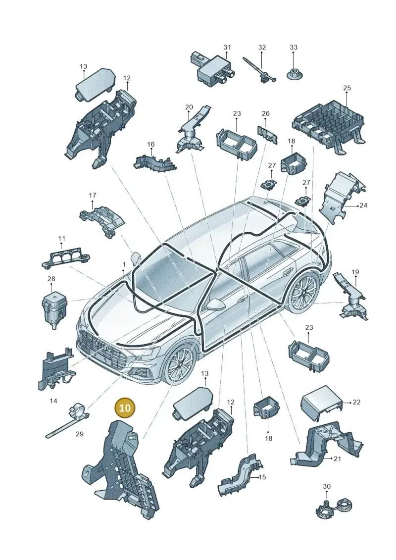 4M0971845DA — Audi RS Q8 (2019-2025) diagram 429971800, position 10