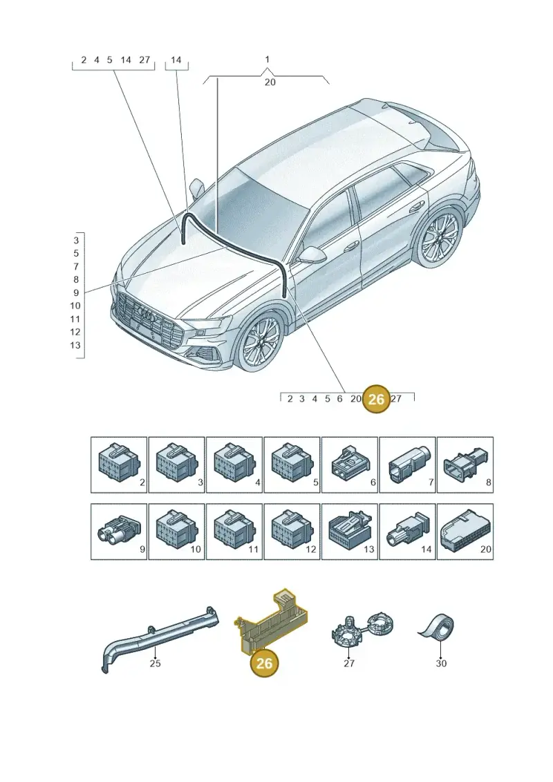 4M0971845N — Audi RS Q8 Quattro (2019-) diagram 429971900, position 26