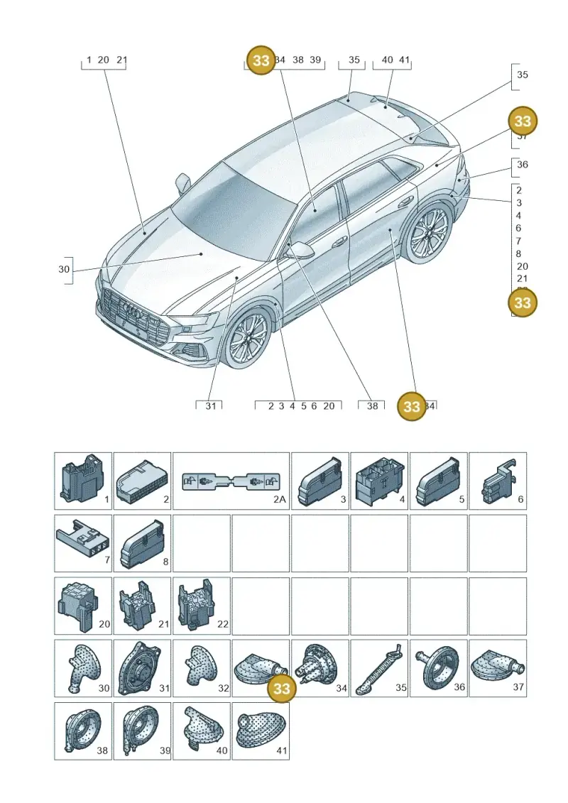 4M0971871Q — Audi RS Q8 (2019-2025) diagram 429971810, position 33