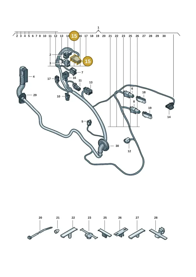 4M0971975 — Audi Q6 e-tron (2023-) diagram f5s972330, position 15