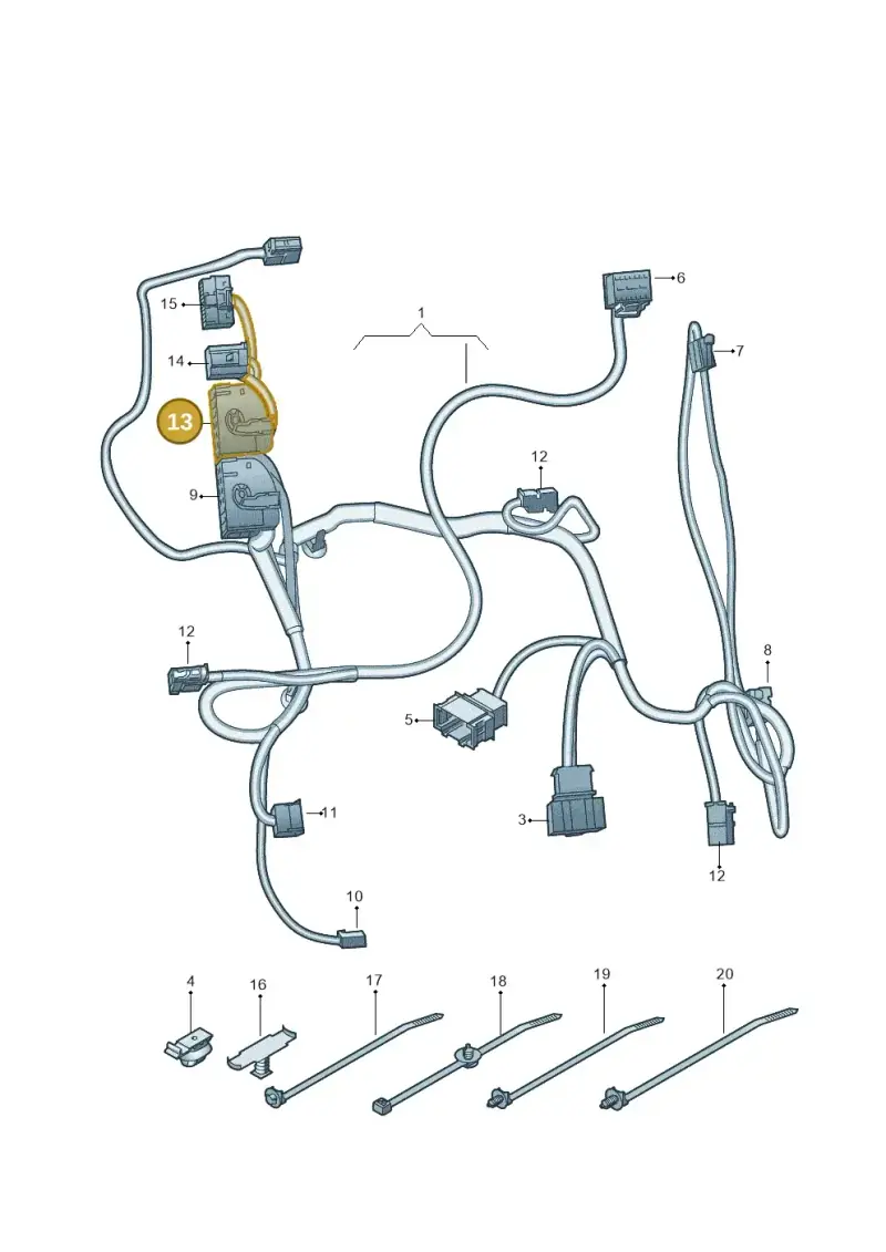 4M0972126 — Audi Q4 Sportback (2021-2025) diagram 435882100, position 13