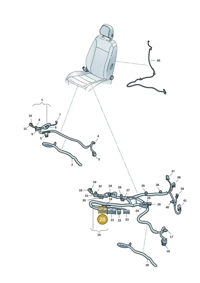 4M0972126 — SEAT CUPRA Formentor (2020-) diagram 5fn972026, position 20