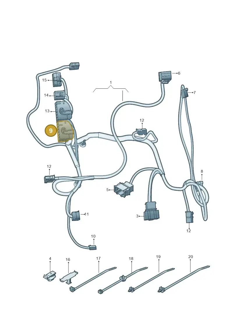 4M0972726 — Audi Q4 Sportback (2021-2025) diagram 435882100, position 9