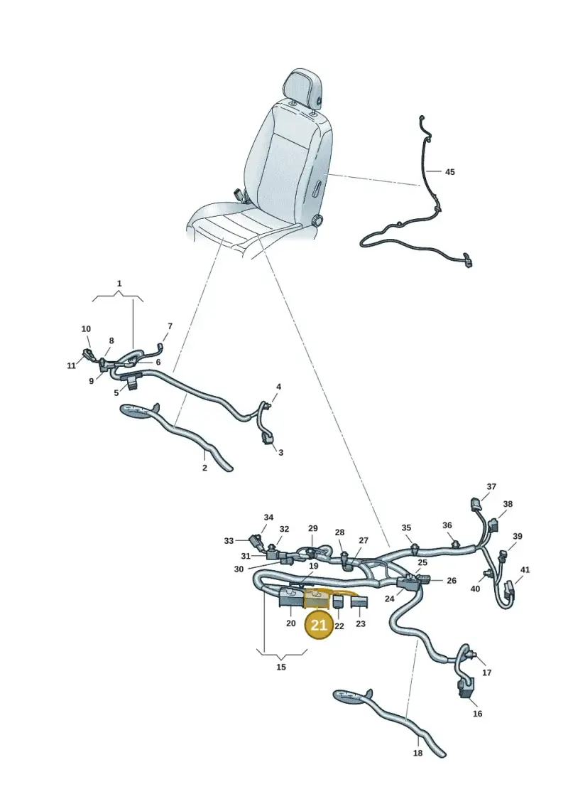 4M0972726 — SEAT CUPRA Formentor (2020-) diagram 5fn972026, position 21