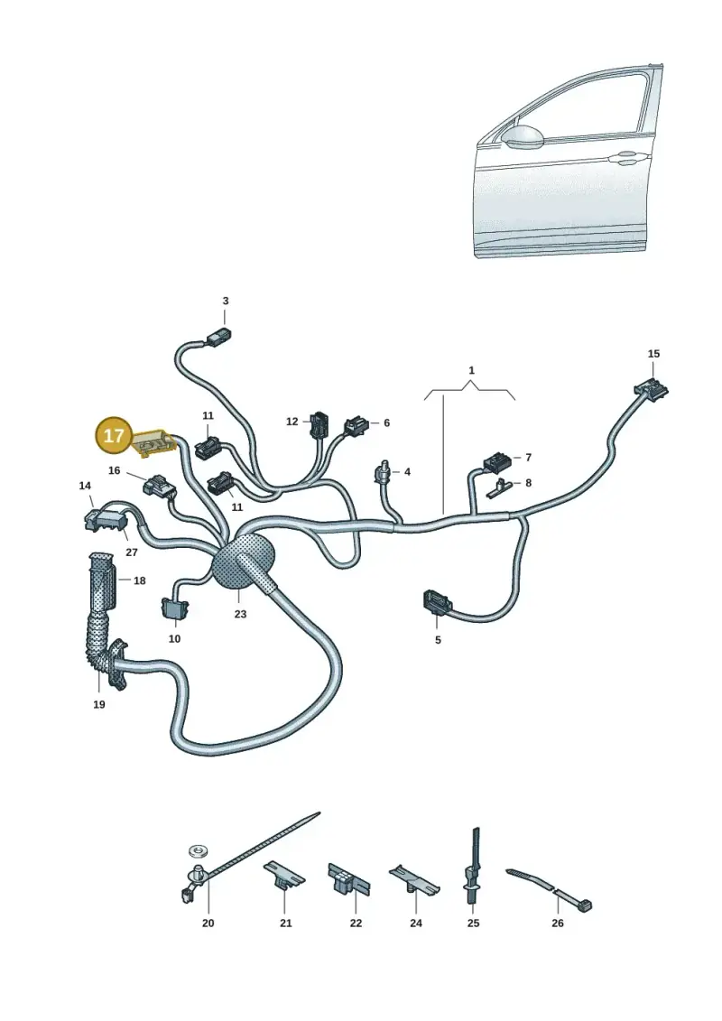 4M0972977 — Volkswagen ID.4 (2020-2025) diagram 10a972033, position 17