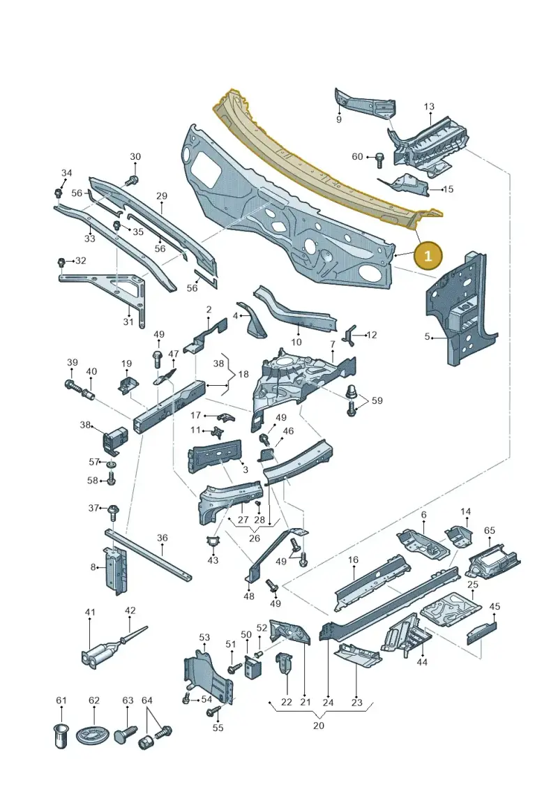 4M1805431J — Audi Q7 (2015-2025) diagram 859805000, position 1