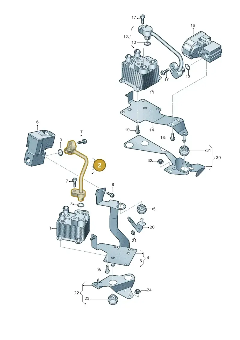 4M1816744D — Audi Q7 qu. 3.0 TDI (2015-2019) diagram 859260500, position 2