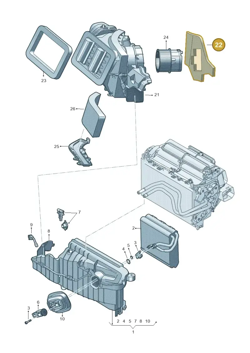 4M1819587 — Audi RS6 Avant (2019-) diagram 435820250, position 22