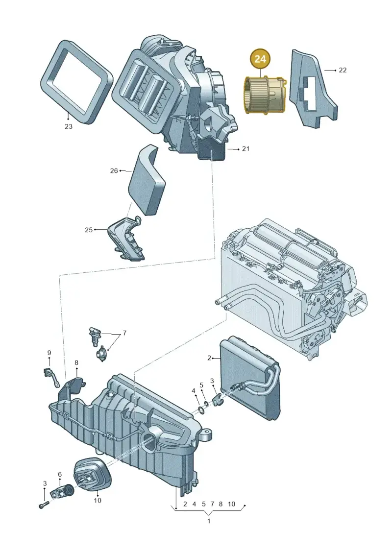 4M1820021C — Audi RS6 Avant (2019-) diagram 435820250, position 24