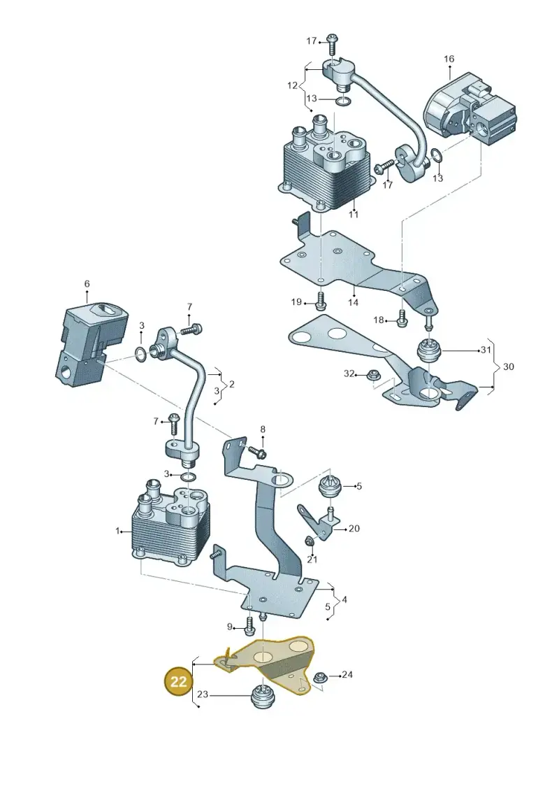 4M1820195D — Audi Q7 qu. 3.0 TDI (2015-2019) diagram 859260500, position 22
