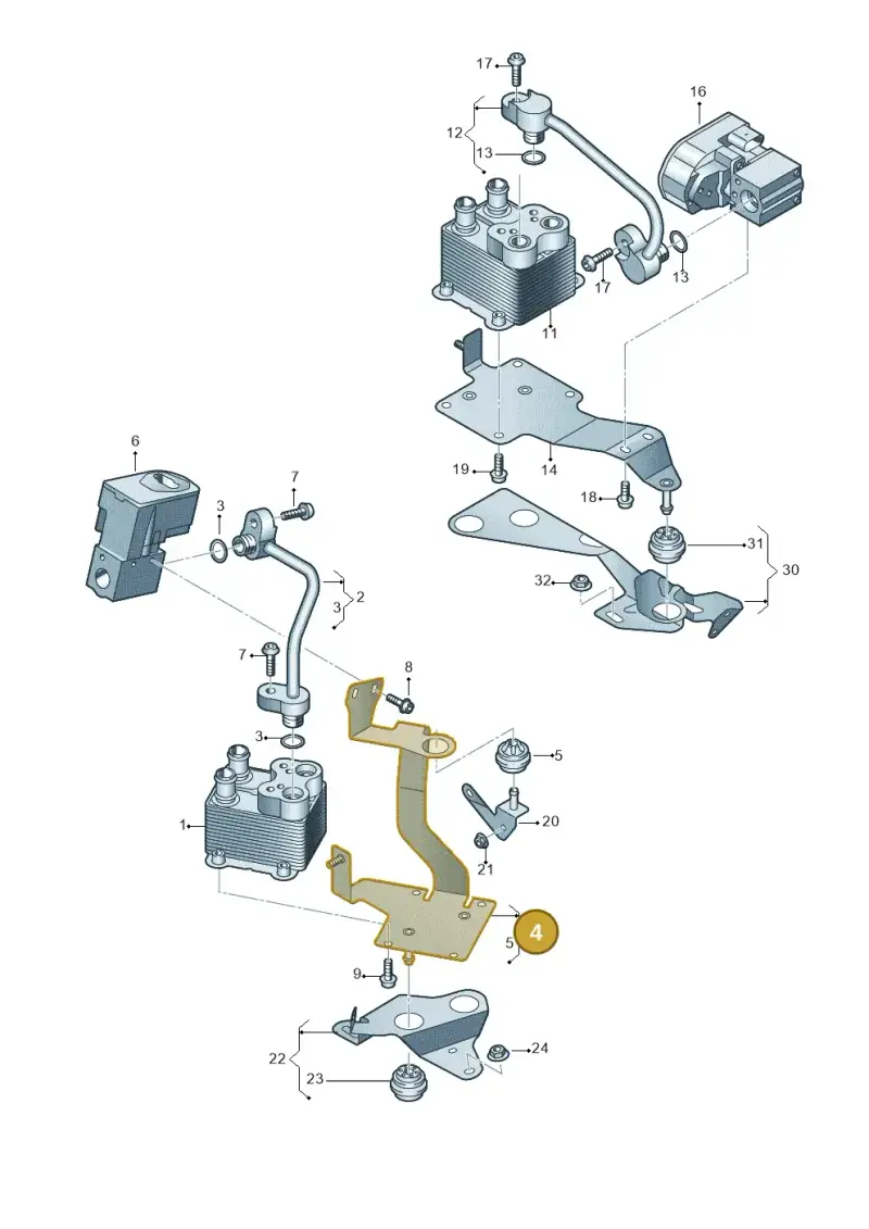 4M1820196E — Audi Q7 qu. 3.0 TDI (2015-2019) diagram 859260500, position 4