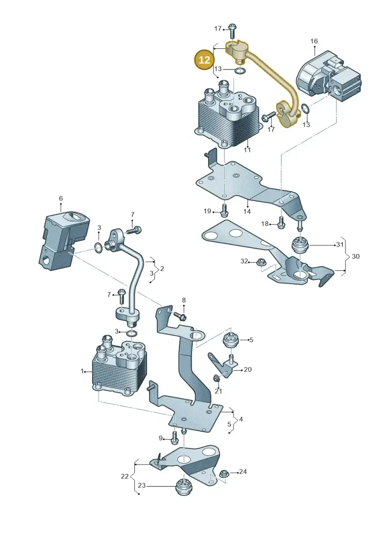 4M2816744 — Audi Q7 qu. 3.0 TDI (2015-2019) diagram 859260500, position 12