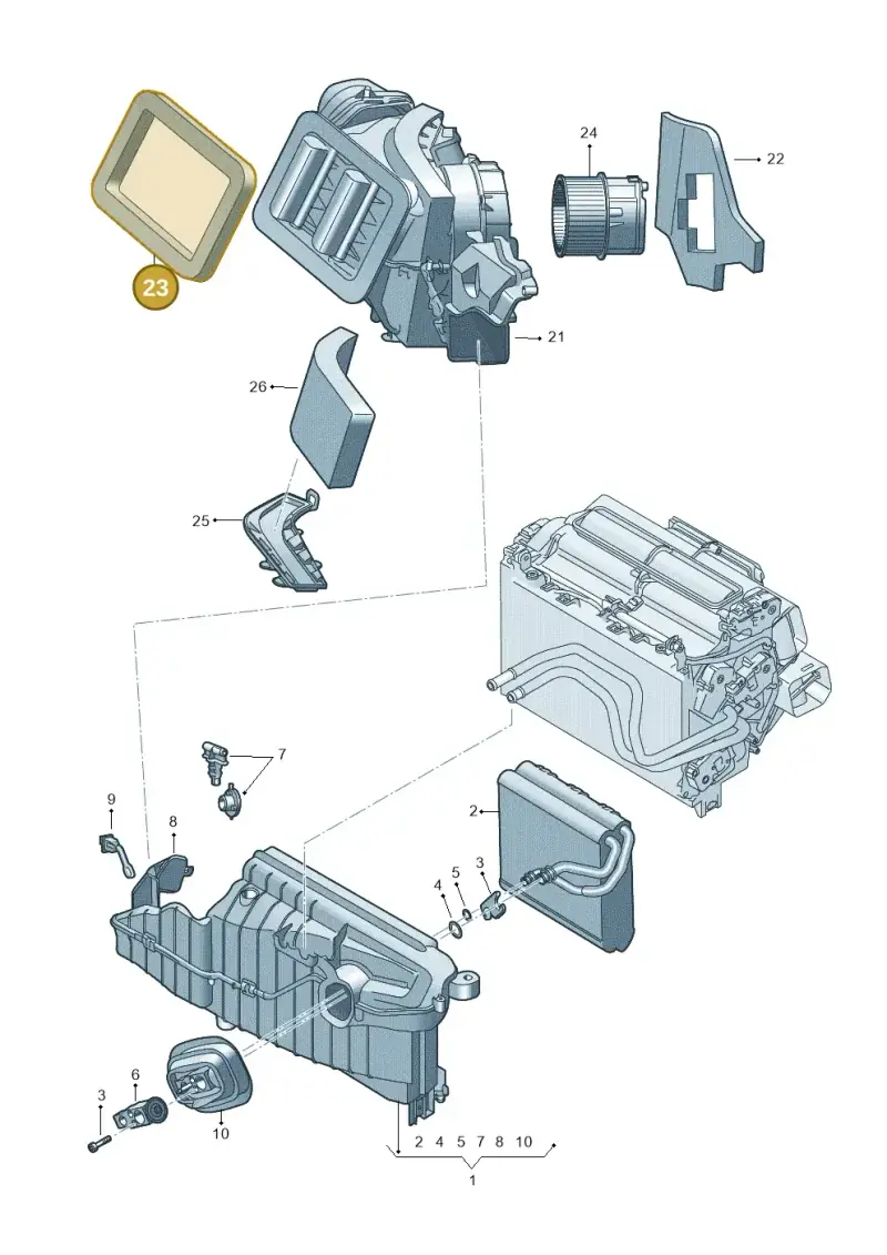 4M2819229 — Audi RS6 Avant (2019-) diagram 435820250, position 23