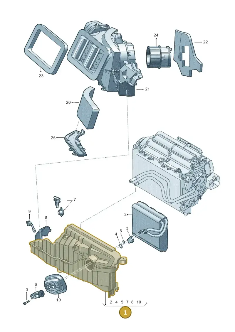 4M2820023B — Audi RS6 Avant (2019-) diagram 435820250, position 1