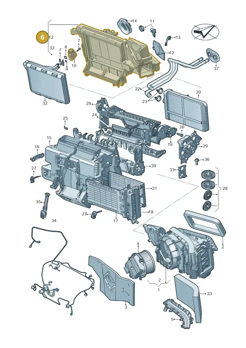 4M2820023B — Audi A5 Limo 2.0 (2024-) diagram 859820210, position 6