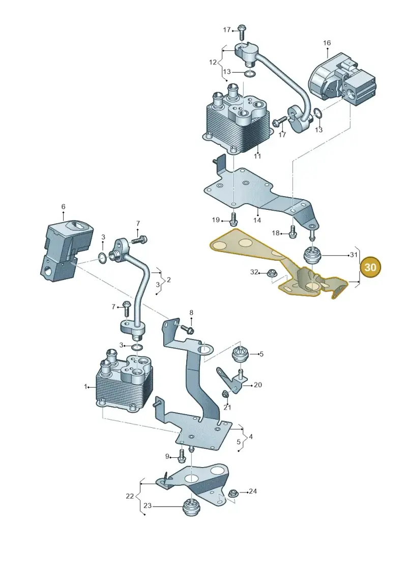 4M2820195A — Audi Q7 qu. 3.0 TDI (2015-2019) diagram 859260500, position 30