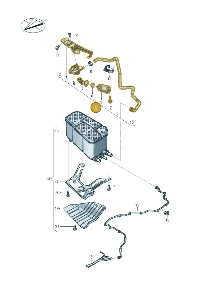 4M4201997Q — Audi RS Q8 Quattro (2019-) diagram 624201030, position 1