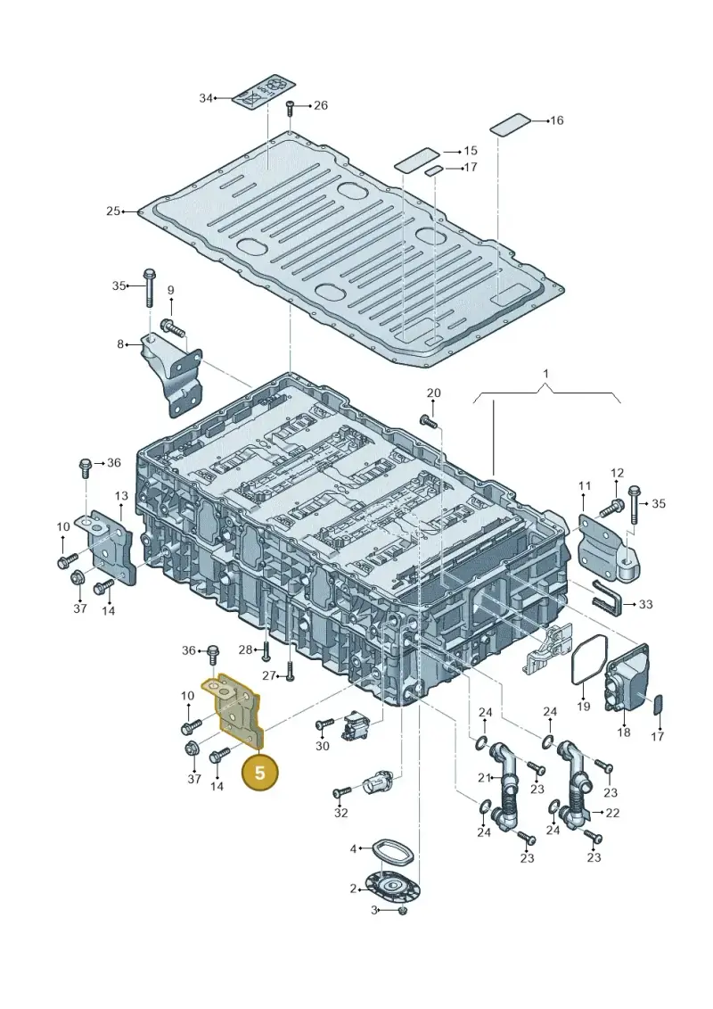 4M6915372 — Audi Q8 (2018-2025) diagram 429915500, position 5